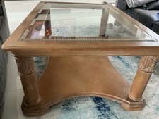 Large Glass Coffee Table In