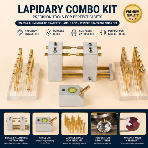 Lapidary combo kit brass - kit,
