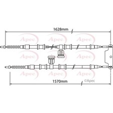 Apec Brake Cable CAB1490 -