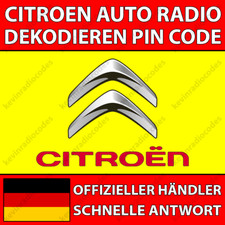 ✅CITROEN RADIO DECODING PIN