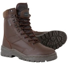 Brown Army Cadet Boots Leather