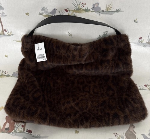 Ladies next faux fur leopard - next,