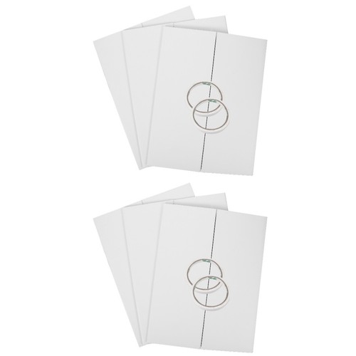 White paperboard trifold - white,