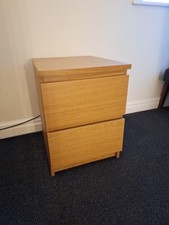 Ikea Malm Oak Coloured Bedside