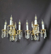  Vintage Antique Pair Brass