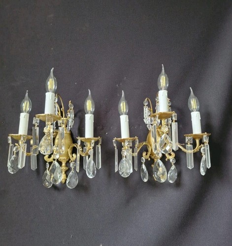 Vintage antique pair brass - ,