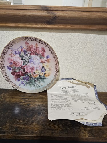 Rose fantasy george plate - ws,