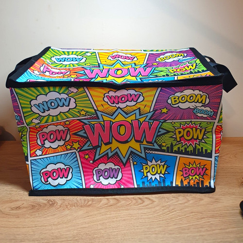 Comics pop art fabric - art, box