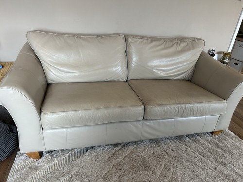 Cream seater sofa - seater, &