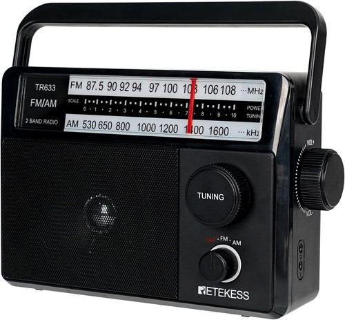 Tr633 battery radio portable - tr633,