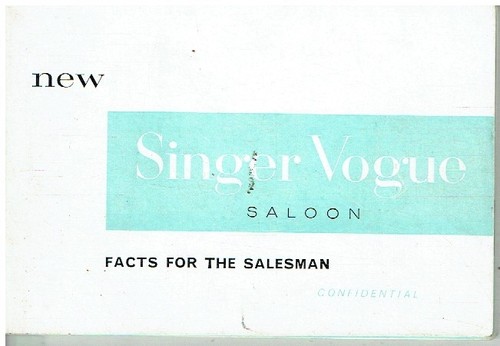 Singer vogue mk1 saloon orig - singer,