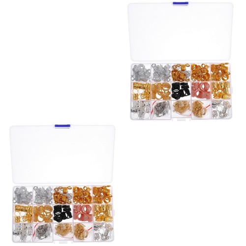 Boxes braided hair rings - braided,