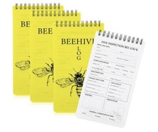 3 Pack Beekeeping Log Book