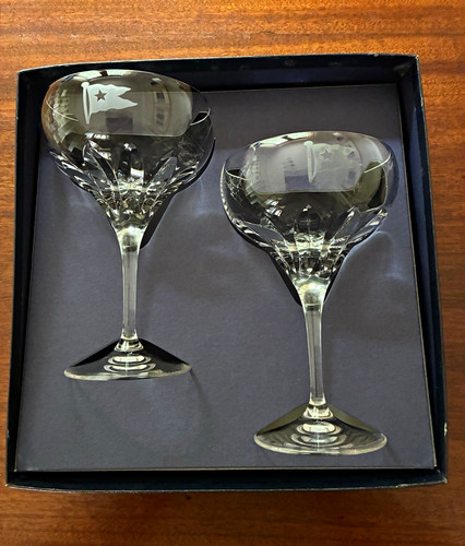 Two stuart crystal white star - two,