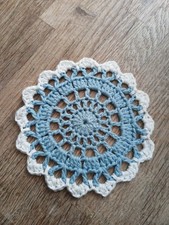 Handmade Crochet Coaster, 10cm