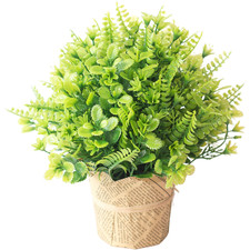 Green Potted Silk Flower for