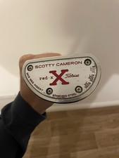 Left Hand Scotty Cameron Red x 35 w Headcover and Divot Tool. Matador Grip