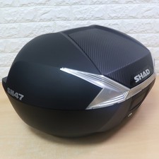 Shad SH47 Motorbike Motorcycle Luggage White Top Box - 47 Litre