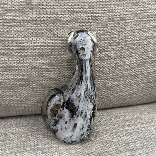 Murano style glass cat - glass,