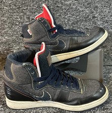 RARE? Nike Terminator Hi Premium Denim Obsidian Black Bone Sz UK 8 307893-441