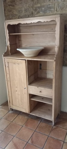 Vintage pine dresser cupboard - dresser,