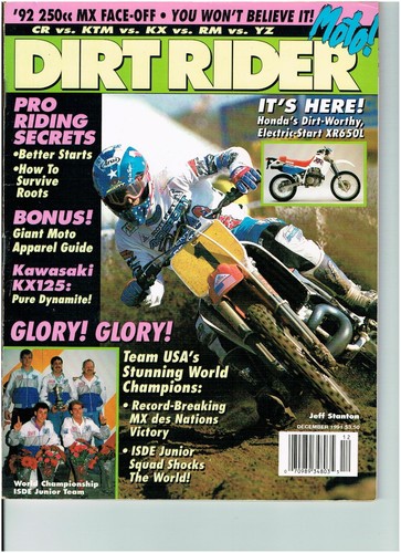 December 1991 dirt rider - dirt,