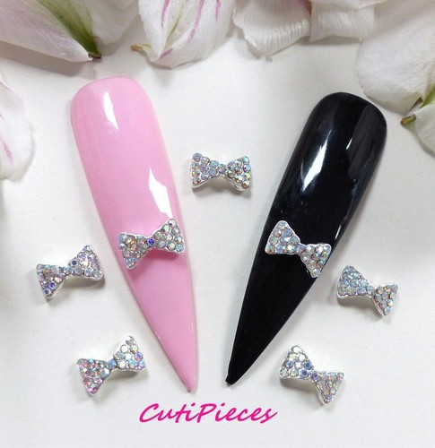 Nail art silver - 3d, ab