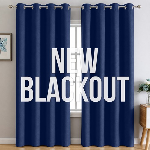 Blackout eyelet curtains pair - eyelet,