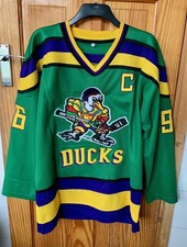 Charlie Conway #96 Mighty Ducks Men’s Embroidered Ice Hockey Jersey New XL 