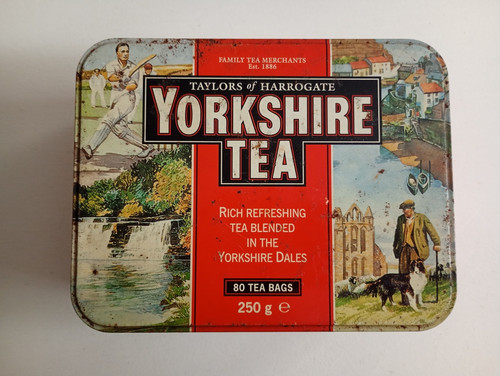 Vintage yorkshire tea caddy - yorkshire,