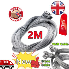 Bicycle Brake or Gear Cable Inner Wire Set MTB Road Bike Shifter Line 1.2mm 2M