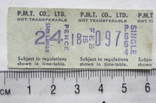 Vintage: Potteries Motor Traction Co. 2s 4d single ticket