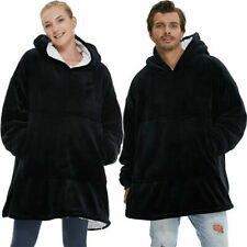 Oversized Hooded Blanket Ultra Soft Fleece Long Hoodie Lounge Poncho Kaftan 2024