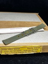 NO REPRO WW2 81 yr old Watch Band 16mm 5/8" US Military Issue Surplus  B1F