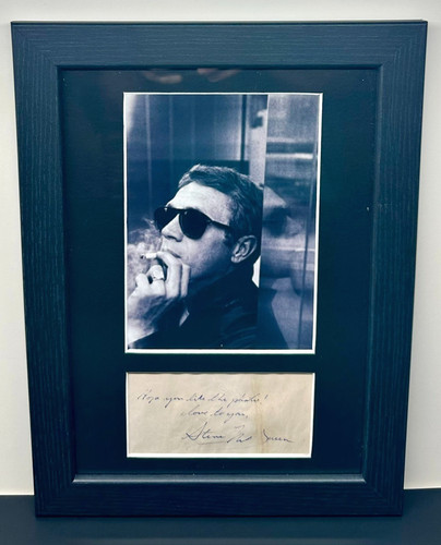 Steve mcqueen signed - mcqueen, w/
