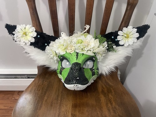 Custom fursuit dino - custom, mask