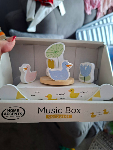 Carousel duck wooden music - carousel,