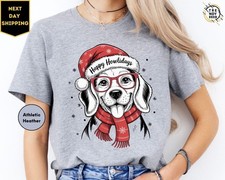 Golden Retriever Shirt Bella Canvas Christmas Lights Dog Tee Premium