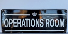 Porcelain Enamel Sign Military