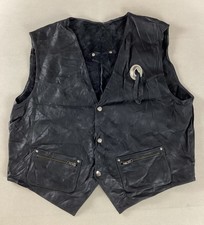 Vintage Leather Biker Vest