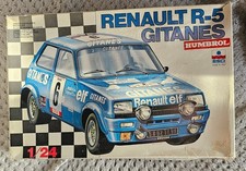 Rare, Esci Ertl Humbrol 1/24 Renault R-5 Gitanes Race Car Plastic Model Kit