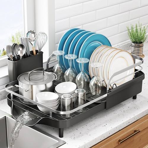 Dish drying rack expandable - dish,