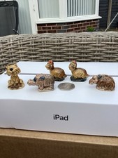 WADE WHIMSIES Flintstones Dino  vintage 1965 porcelain X 5  Very Good Condition 