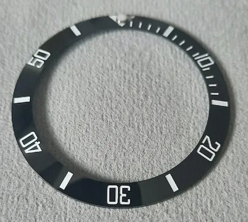 Black ceramic bezel - black, insert