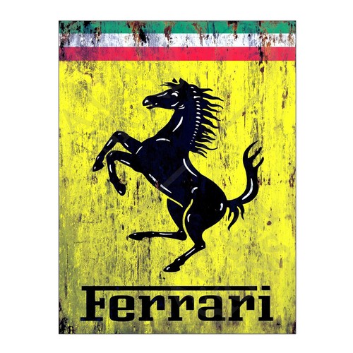 Metal tin sign plaque - tin,