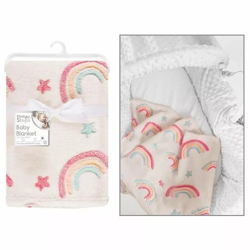 New baby soft fleece white - new,