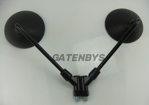 New black motorcycle mirrors - new,
