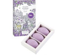 Woods Of Windsor - Luxury Lavender Soap Bars 3 x 60g in Gift Box