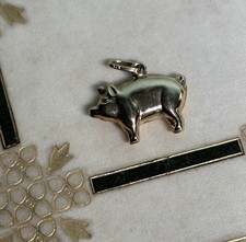 9ct Yellow Gold Pig Charm