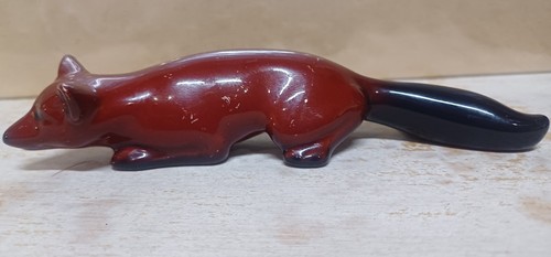 Royal doulton flambé fox - 'flambé, '